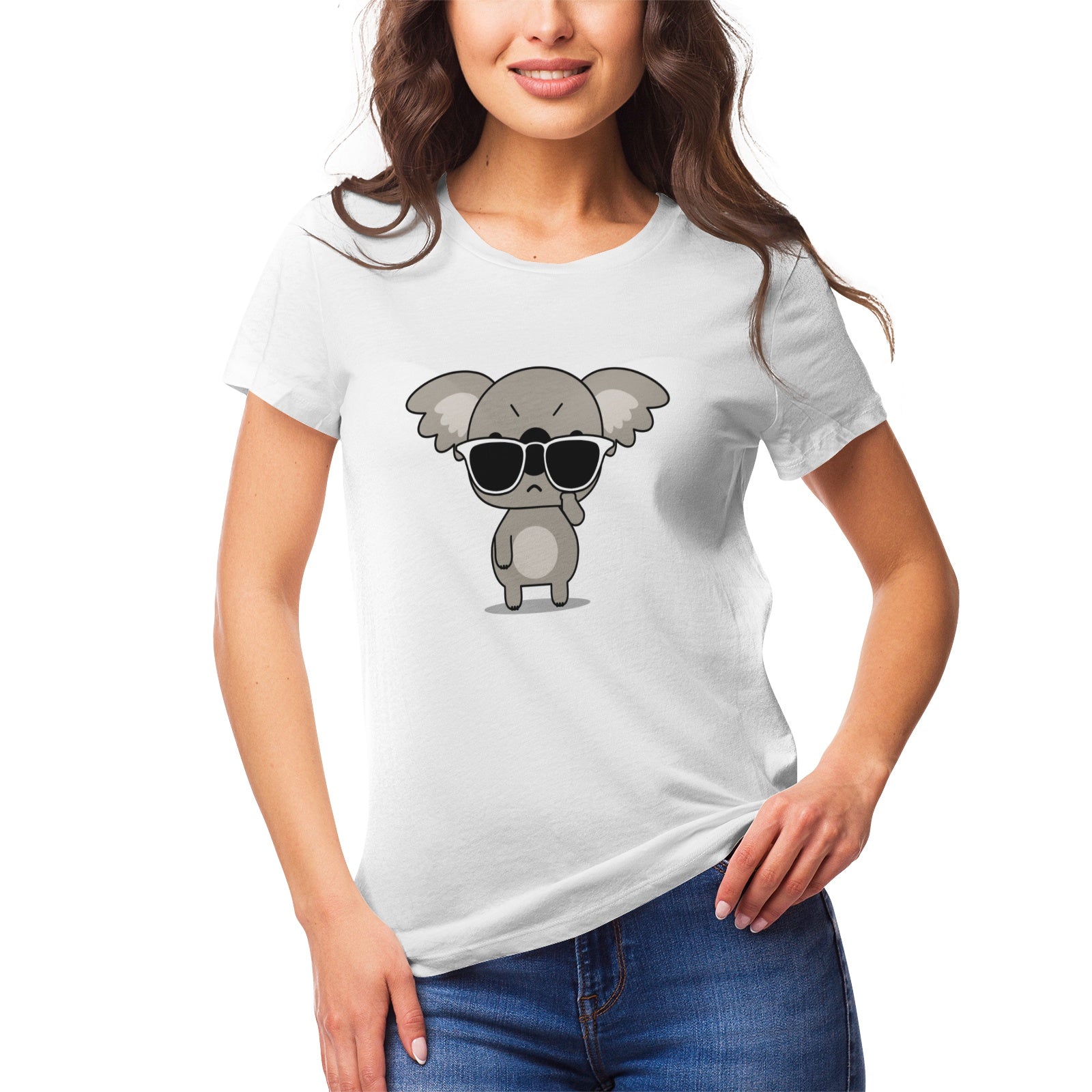 Koala Serie 2 Women's Ultrasoft Pima Cotton T‑shirt - DromedarShop.com Online Boutique