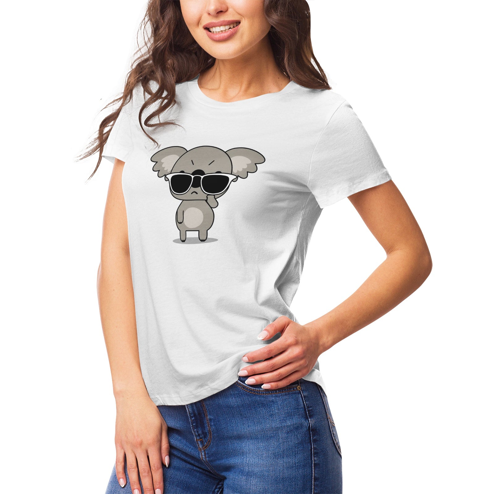 Koala Serie 2 Women's Ultrasoft Pima Cotton T‑shirt - DromedarShop.com Online Boutique