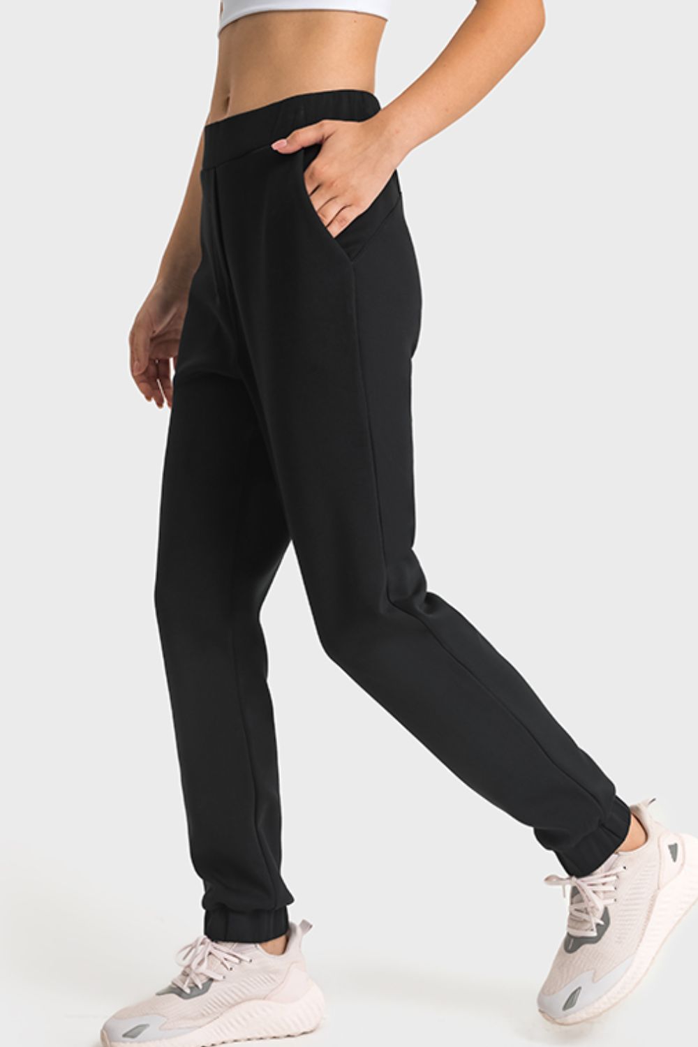 Pull-On Joggers with Side Pockets - DromedarShop.com Online Boutique