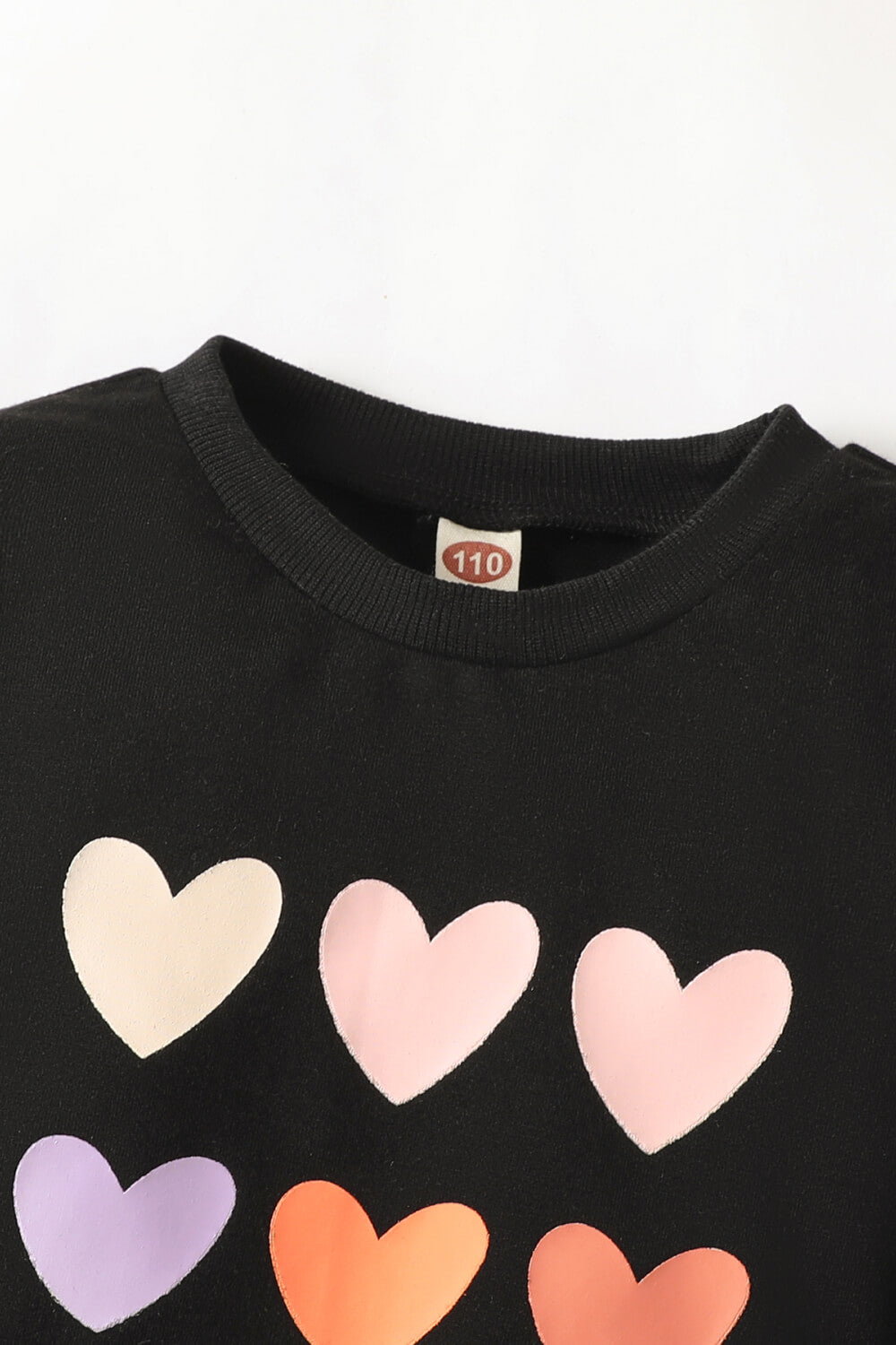 Kids Heart Graphic Sweatshirt and Joggers Set - DromedarShop.com Online Boutique