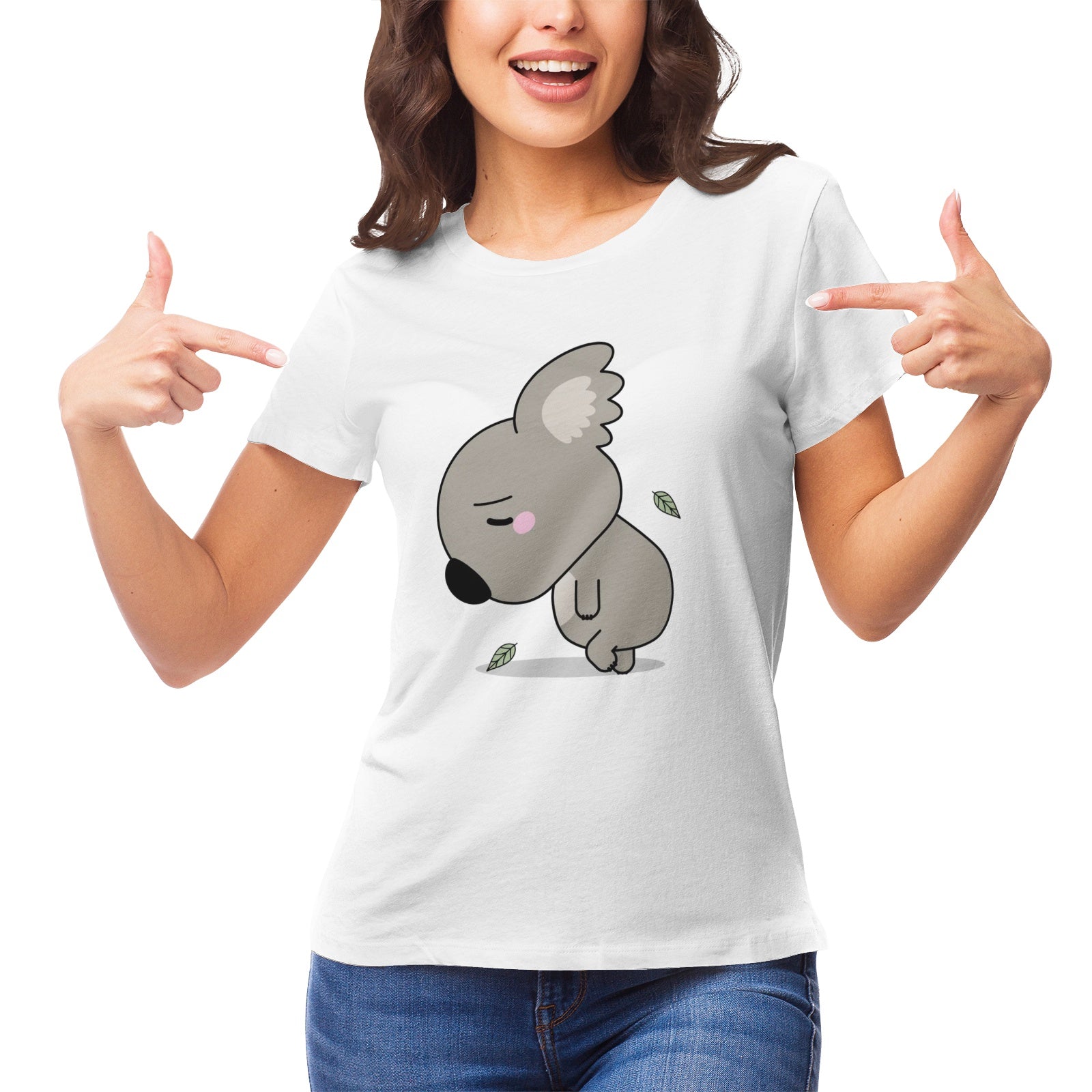 Koala Serie 23 Women's Ultrasoft Pima Cotton T‑shirt - DromedarShop.com Online Boutique