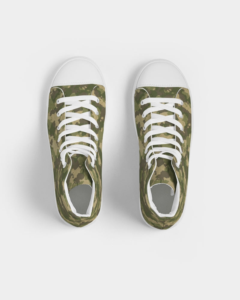 Military Green Men's Hightop Canvas Shoe DromedarShop.com Online Boutique