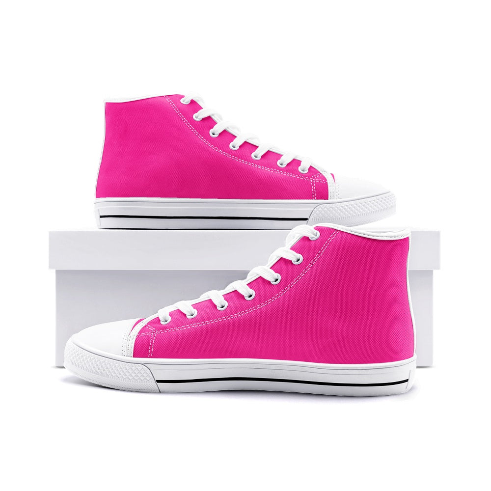 Pinky Unisex High-Top Canvas Shoes DromedarShop.com Online Boutique