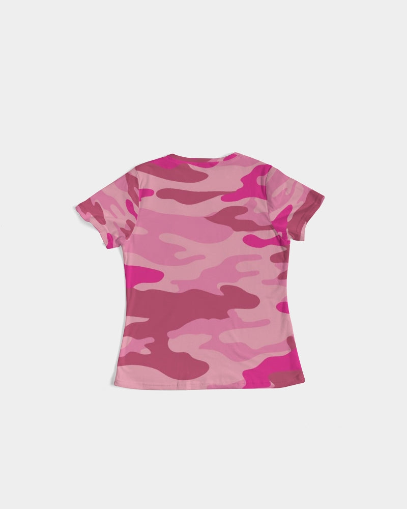 Pink  3 Color Camouflage Women's Tee DromedarShop.com Online Boutique