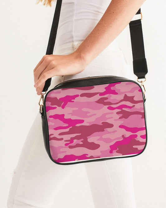 Pink 3 Color Camouflage Crossbody Bag DromedarShop.com Online Boutique