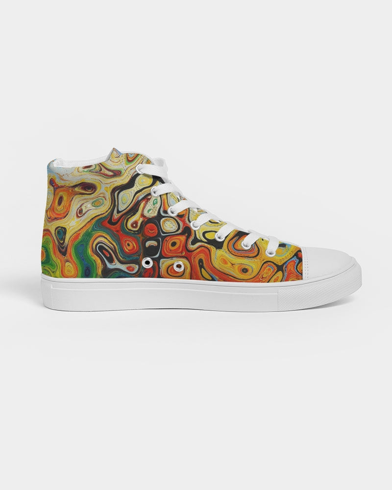 You Like Colors Men's Hightop Canvas Shoe DromedarShop.com Online Boutique