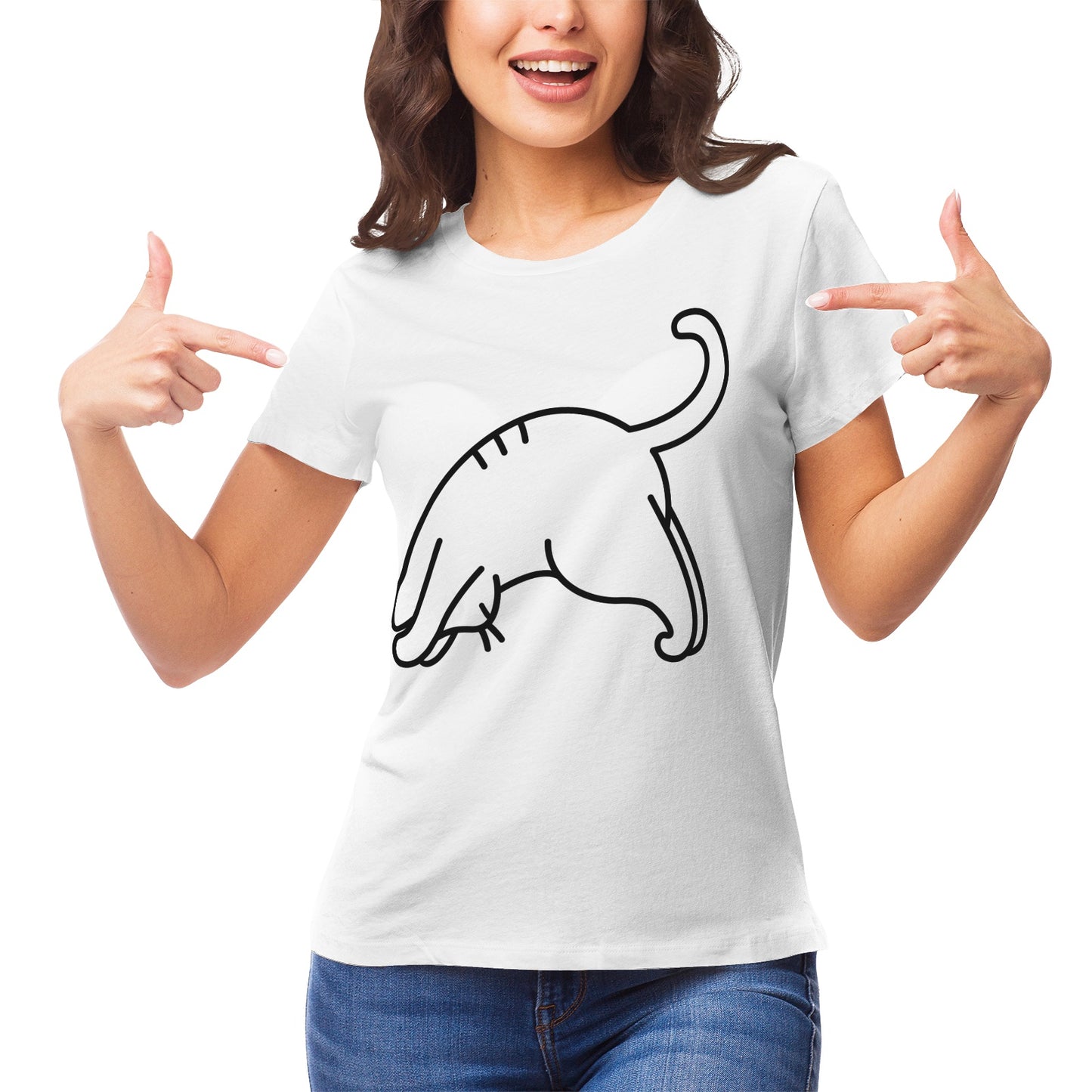 Yoga Cat 1 Women's Ultrasoft Pima Cotton T‑shirt - DromedarShop.com Online Boutique