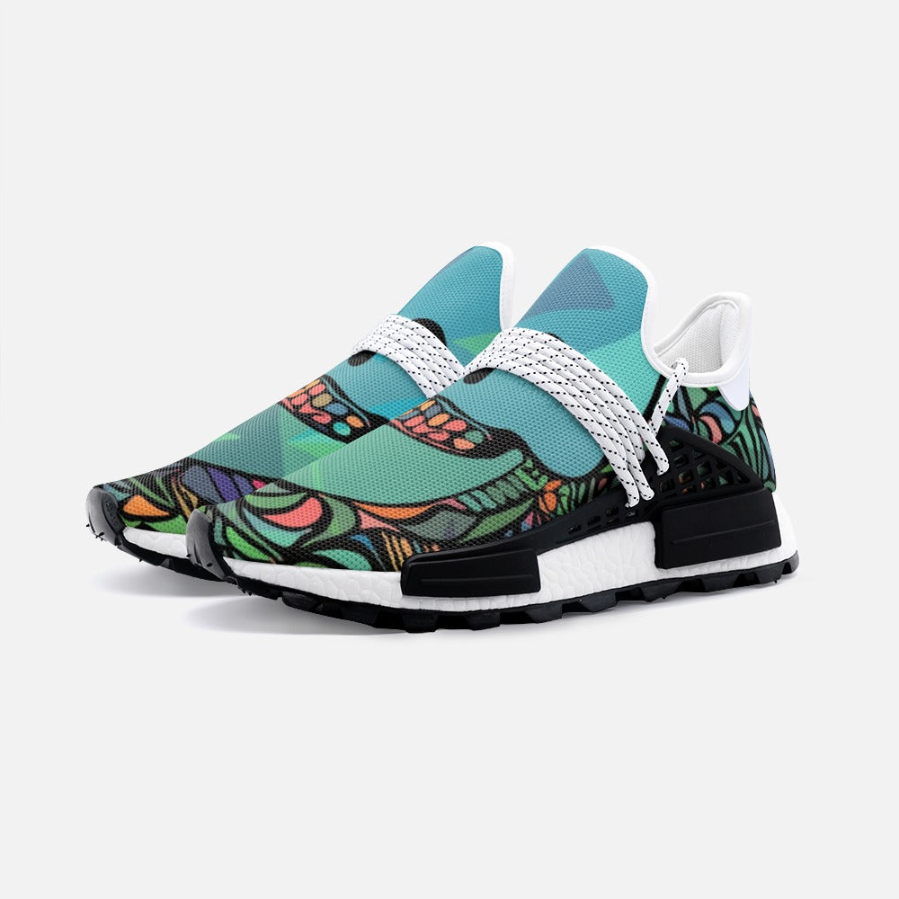 Mexican Colorful Skull 10000 Unisex Lightweight Sneaker S-1 Boost DromedarShop.com Online Boutique
