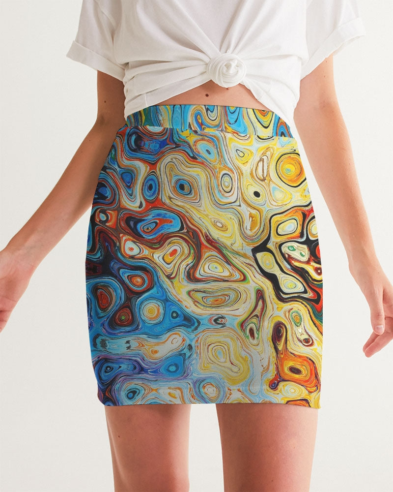 You Like Colors Women's Mini Skirt DromedarShop.com Online Boutique