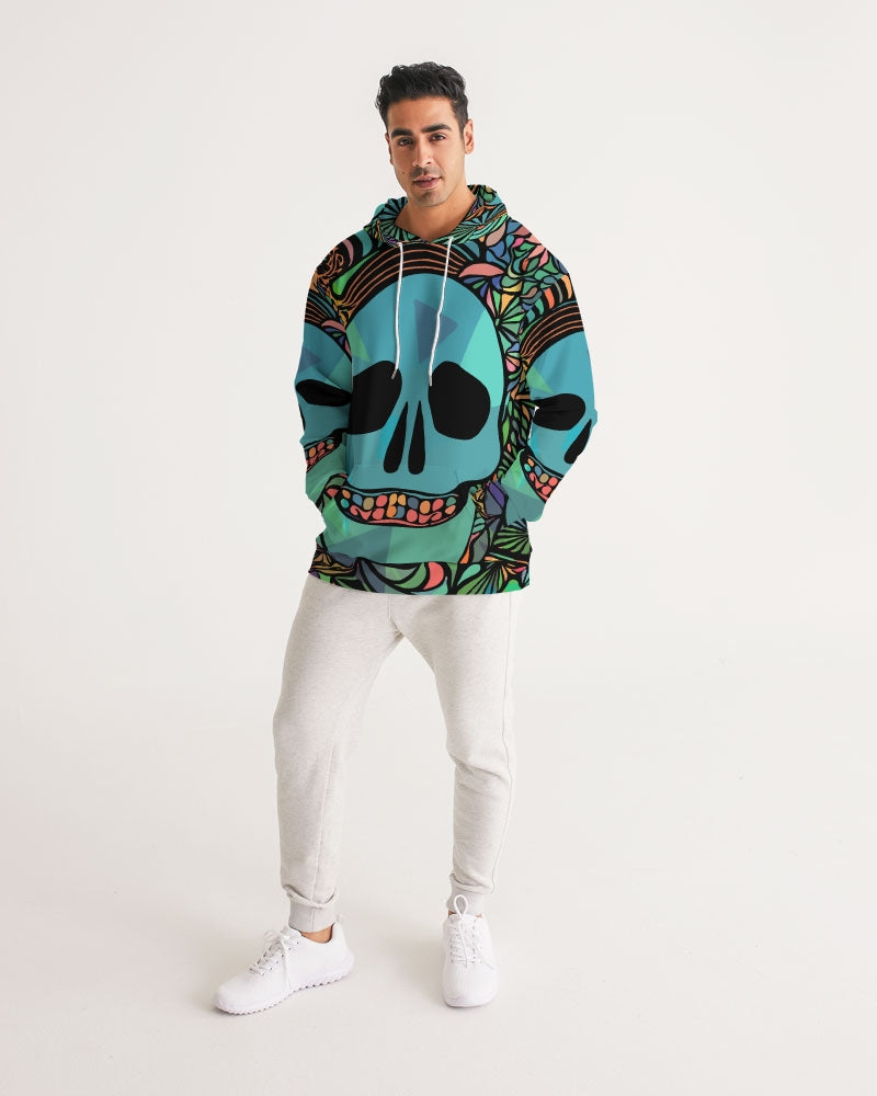 Aztec-Inka Collection Mexican Colorful Skull Men's Hoodie DromedarShop.com Online Boutique