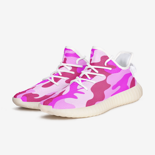 Intensive Pink Camouflage Unisex Lightweight Sneaker YZ Boost DromedarShop.com Online Boutique