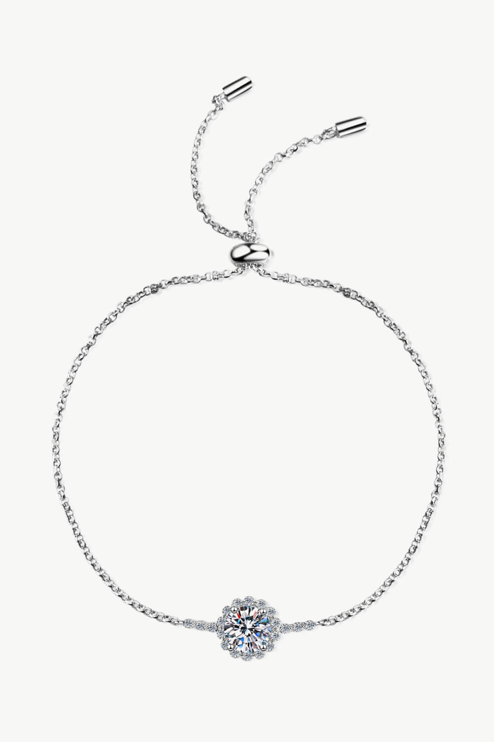 1 Carat Moissanite Chain Bracelet - DromedarShop.com Online Boutique