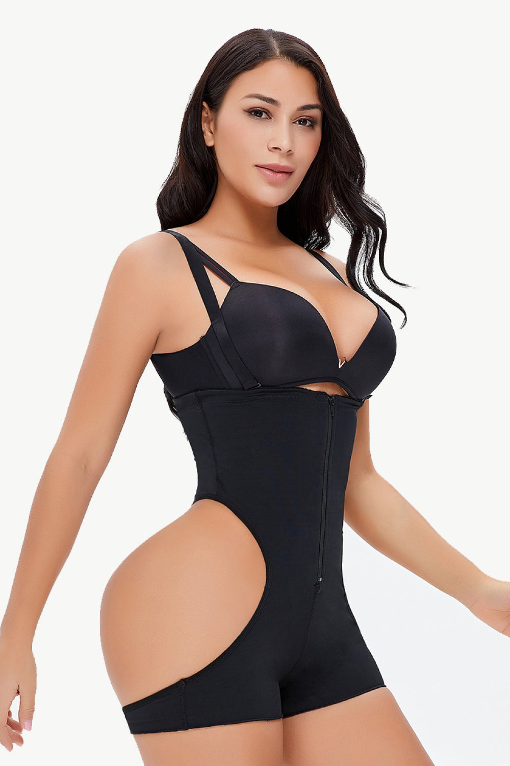 Full Size Cutout Under-Bust Shaping Bodysuit - DromedarShop.com Online Boutique