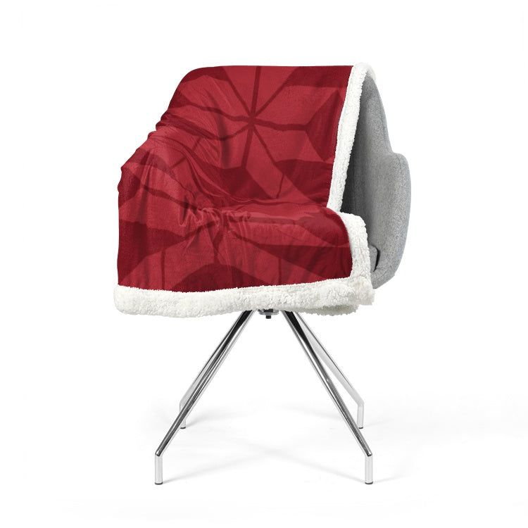 Aztec Red Double-Sided Super Soft Plush Blanket DromedarShop.com Online Boutique