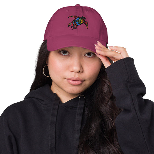 Maori Turtle embroidered Fitted baseball cap DromedarShop.com Online Boutique