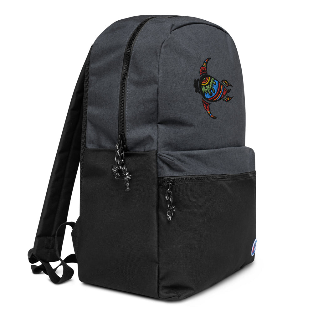 Maori Turtle Embroidered Champion Backpack DromedarShop.com Online Boutique
