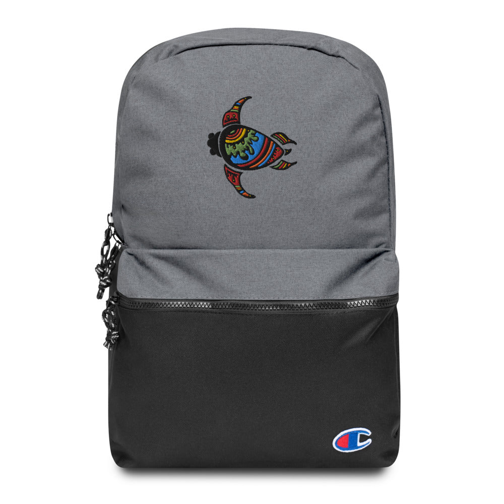 Maori Turtle Embroidered Champion Backpack DromedarShop.com Online Boutique