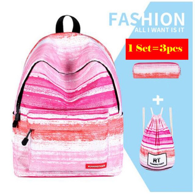 RUNNINGTIGER Fashion Backpack Set - DromedarShop.com Online Boutique