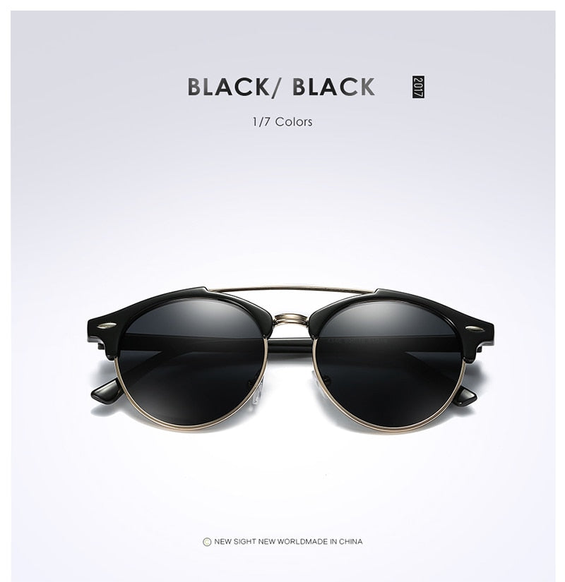 Round Polaroid Sunglasses DromedarShop.com Online Boutique