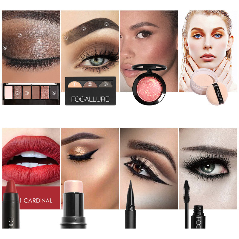 Makup Tool 8 Pcs/Set with Makeup Bag Cosmetic Kit DromedarShop.com Online Boutique