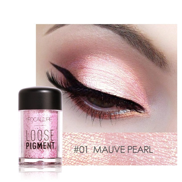 FOCALLURE 18 Colors Glitter Eyeshadow Makeup DromedarShop.com Online Boutique