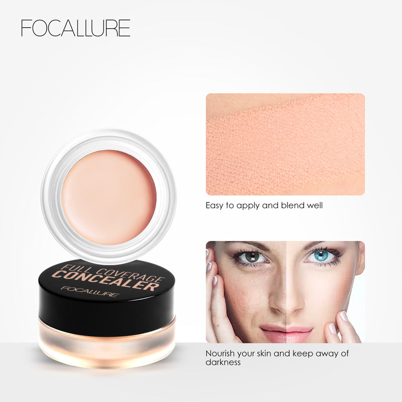 FOCALLURE 7 Colors Full Cover Concealer Makeup Primer Cover Foundation DromedarShop.com Online Boutique