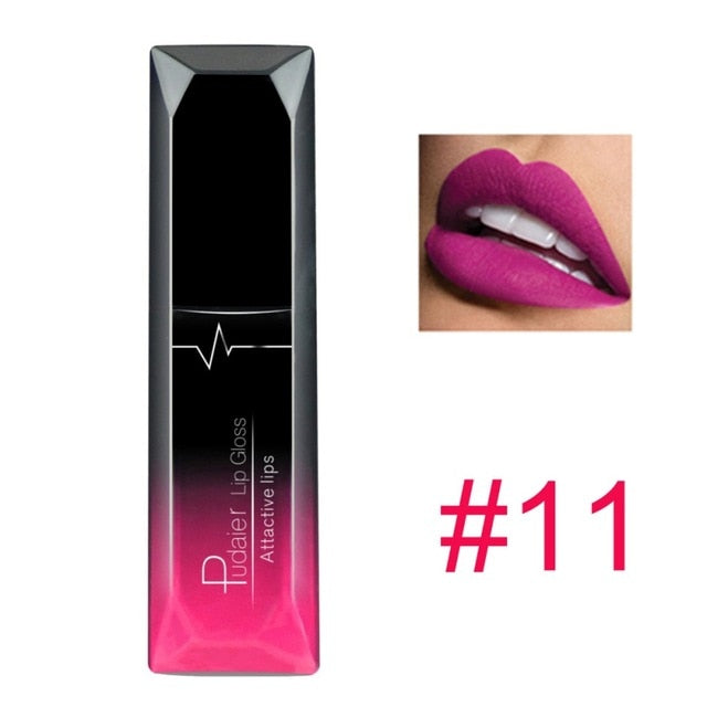 21 Colors Metallic Liquid Lip Gloss Waterproof DromedarShop.com Online Boutique