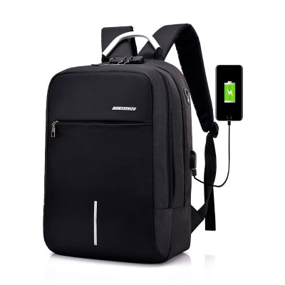 USB Backpack laptop bag anti-theft computer bag DromedarShop.com Online Boutique